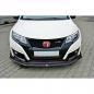 Preview: Cup Spoilerlippe Front Ansatz passend für v.2 HONDA CIVIC IX TYPE R