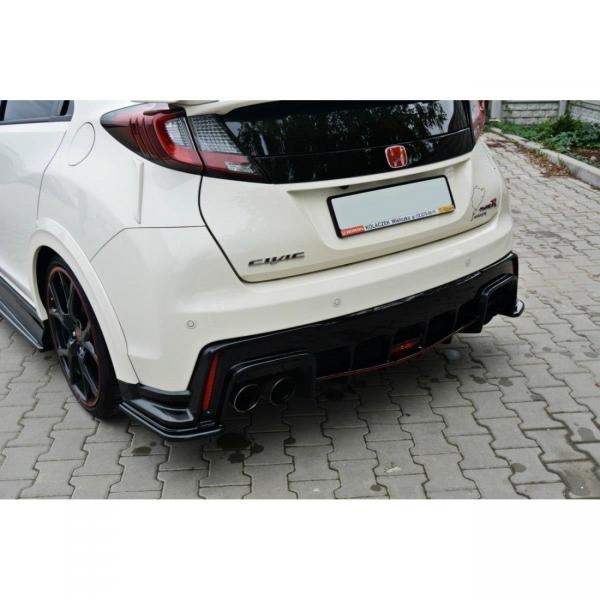 Heck Ansatz Flaps Diffusor passend für HONDA CIVIC IX TYPE R